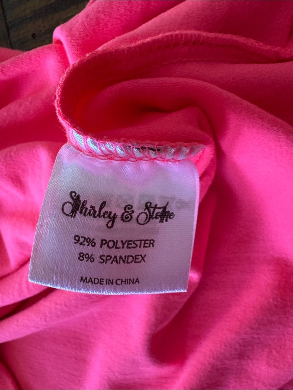 Shirley & Stone Bright Pink V-Neck Top & Pants Set Size XL - Picture 9 of 12